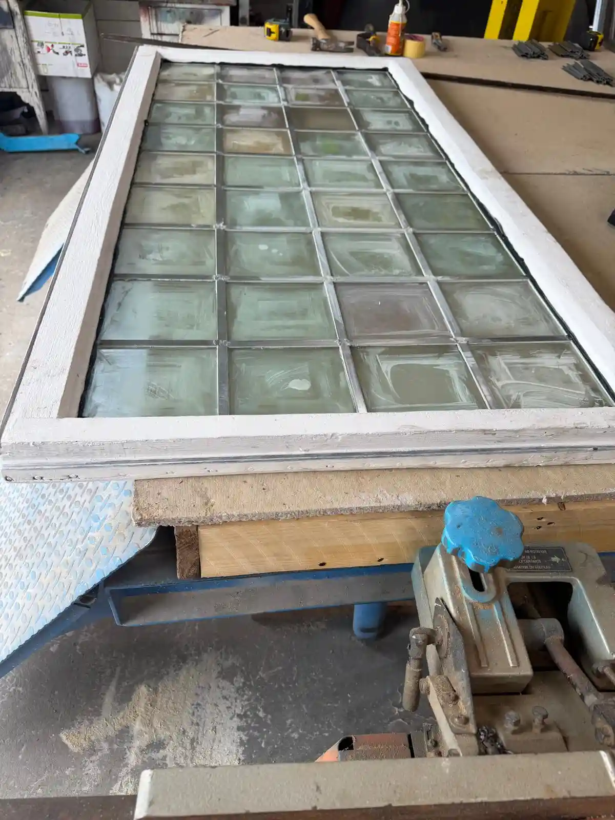 Historic steel window after restoration